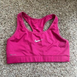 Nike Women's Fuchsia Dri-FIT Sports Bra